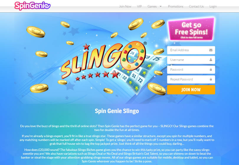 Spin genie free spins slots